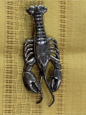 MCM Lang Sterling Silver Lobster Brooch Pin Nautical Figural 925